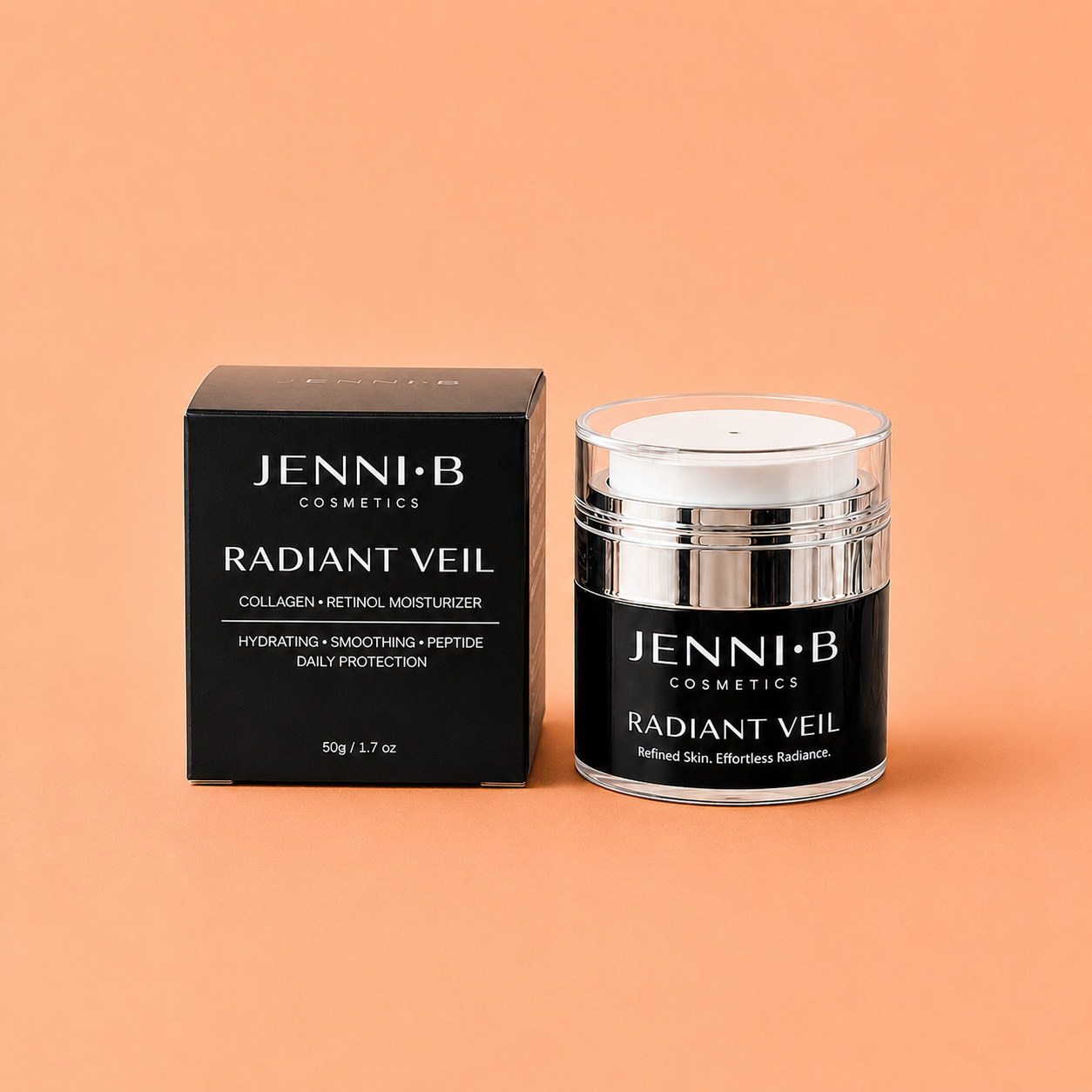 Radiant Veil – Luxury Peptide Moisturizer